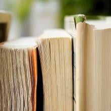 Books on a shelf